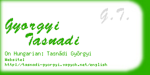 gyorgyi tasnadi business card