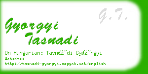 gyorgyi tasnadi business card